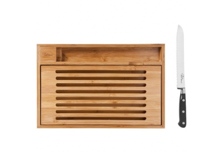 Deska do krojenia wraz z nożem do pieczywa