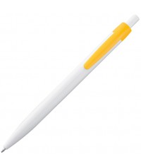 Plastikowy długopis z kolorowym klipem