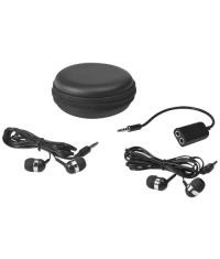 Słuchawki i rozdzielacz z etui