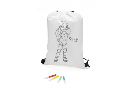 Worek na sznurkach do kolorowania RULLO